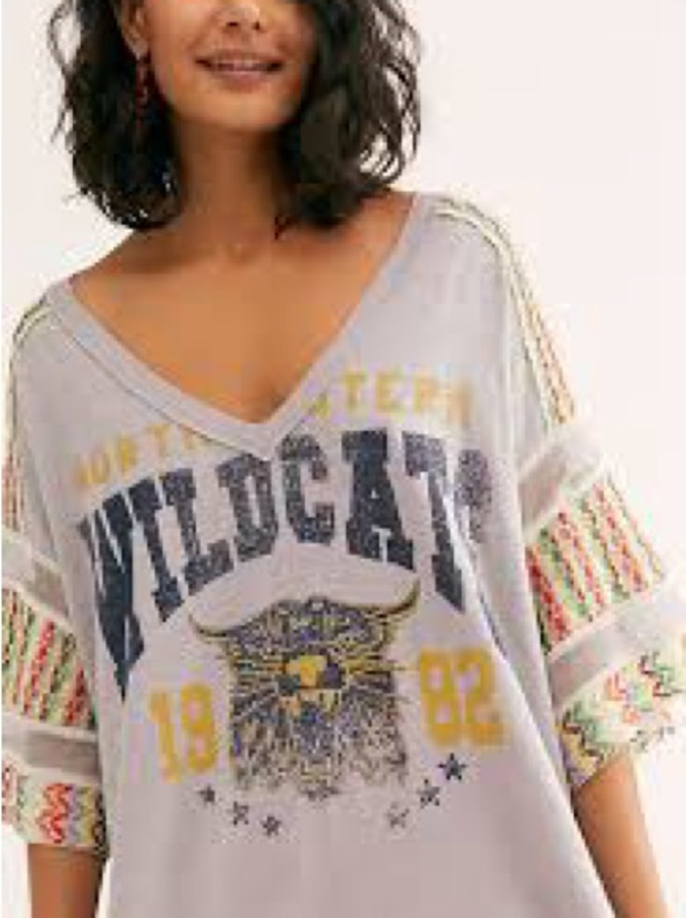 Extra Small-We the Free Casbah Tee Light Gray